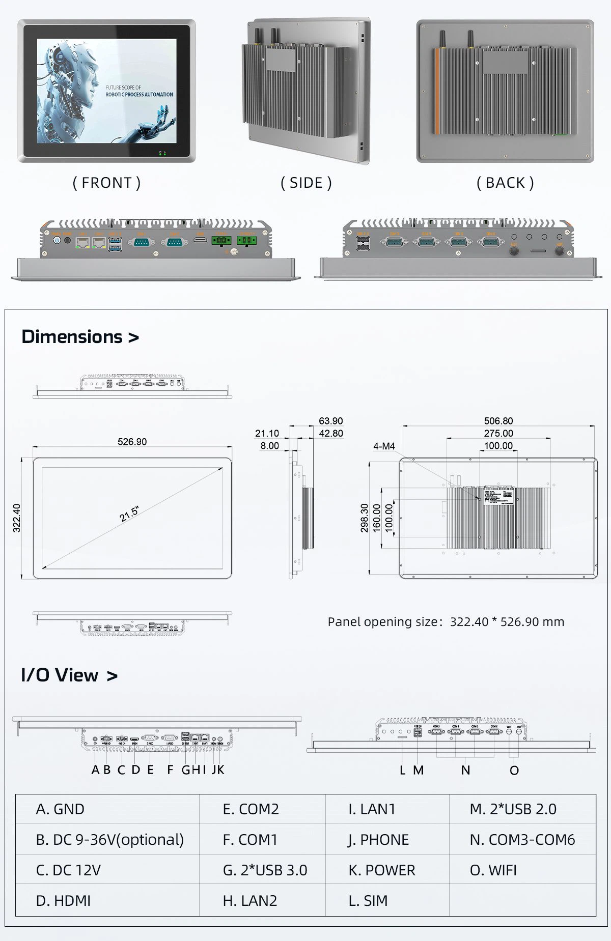 industrial panel pc